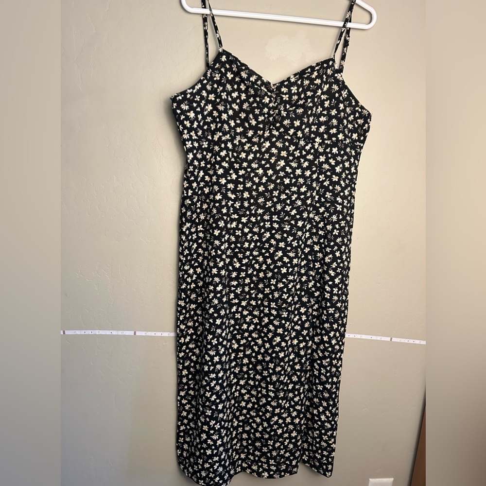 Black and white floral sundress